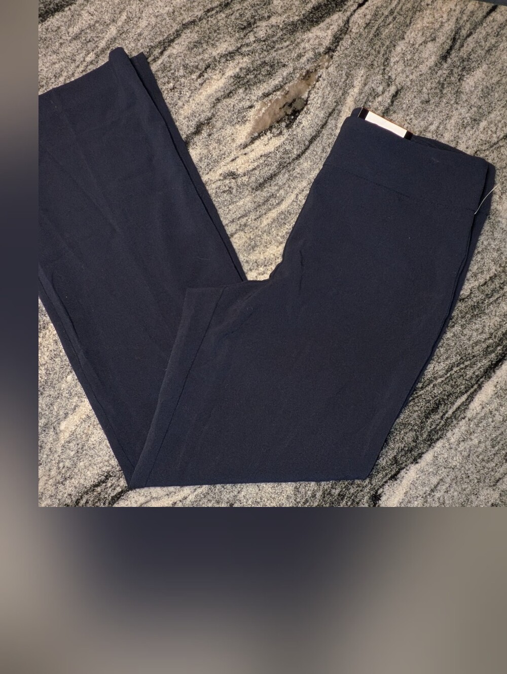 Roz &Ali Secret Agent Tummy Control Pull On Dark Blue Pants Trousers Size 6 NWT